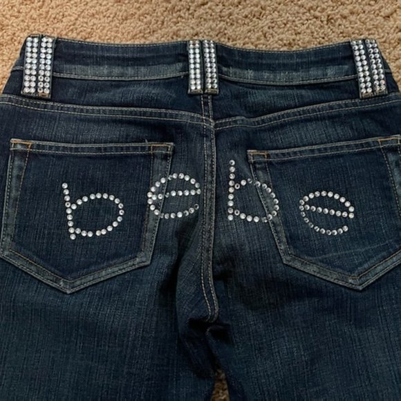 Bebe Rhinestone Crystal jeans - Picture 9 of 16